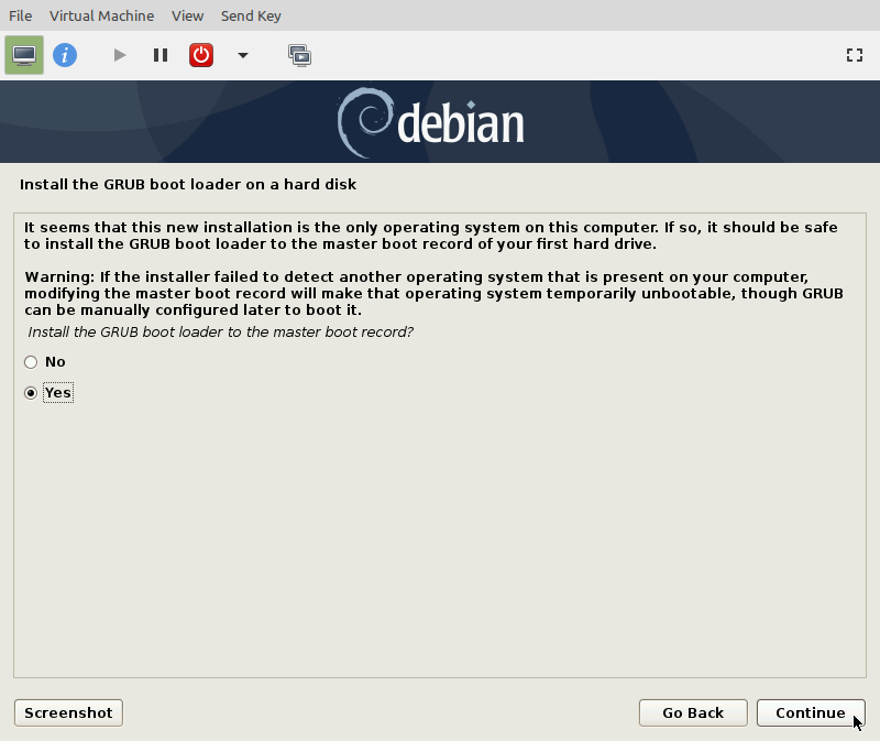 KVM Debian 10 Install 28